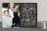 "Merry Little Chalkboard" - Retired Holiday Cards in Chalkboard by GeekInk Design - Front