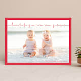 "Refined Simplicity" - Retired Holiday Cards in Pomegranate by Liz Conley - Front