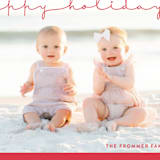 "Refined Simplicity" - Retired Holiday Cards in Pomegranate by Liz Conley - Close-Up