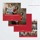 "Simple & Merry" - Retired Holiday Cards in Berry by Kiersten Garner - Back of Card