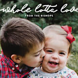 "Whole Lotta Love" - Retired Holiday Cards in Snow by Carol Fazio - Close-Up