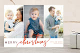 "Christmas Scripted" - Retired Holiday Cards in Mulled Wine by Annie Montgomery - Front