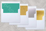 "Wishing You a Magical Christmas" - Retired Holiday Cards in Snow by Laura Hamm - Envelope Liners