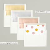 "Artsy Joyful" - Retired Holiday Cards in Candy by Monika Torun - Envelope Liners