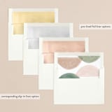 "shapes" - Retired Holiday Cards in Cactus by Elly - Envelope Liners