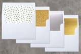 "Simple Swash" - Retired Holiday Cards in Green by Lehan Veenker - Envelope Liners