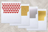 "Christmas Cutout" - Retired Holiday Cards in Poinsettia by Amanda Sager - Envelope Liners
