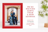 "Please Tell Santa" - Retired Holiday Cards in Cherry by Kimberly FitzSimons - Front