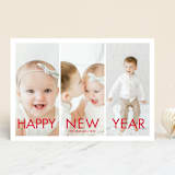 "More the Merrier" - Retired Holiday Cards in Berry by chica design - Front