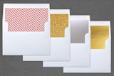 "Elegant Wishes" - Retired Holiday Cards in Pomogranate by Alston Foster - Envelope Liners