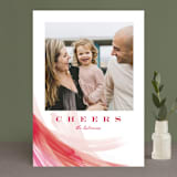 "Quilt" - Retired Holiday Cards in Poppy by Carrie ONeal - Front