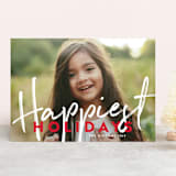 "Banner Happy" - Retired Holiday Cards in Candy Cane by Phrosné Barwood - Front