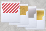 "Merry Christmas, y'all" - Retired Holiday Cards in salmon by Ann Gardner - Envelope Liners