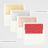 "Bigtime Joy" - Retired Holiday Cards in Snow by Design Lotus - Envelope Liners