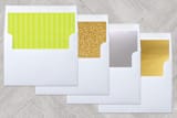 "Family Faces" - Retired Holiday Cards in Pear by Chelsey Scott - Envelope Liners