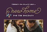 "New Christmas Home" - Retired Holiday Cards in Violet by Nam Bourassa - Close-Up