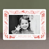 "Painted Foliage Frame" - Retired Holiday Cards in Holly by Alethea and Ruth - Front