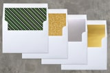 "freshly framed" - Retired Holiday Cards in evergreen by Angela Marzuki - Envelope Liners