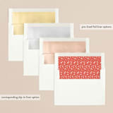 "Hand-Lettered" - Retired Holiday Cards in Peppermint by Nicole Barreto - Envelope Liners