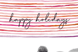 "happy stripes" - Retired Holiday Cards in Mixed Berry by Olivia Raufman - Close-Up