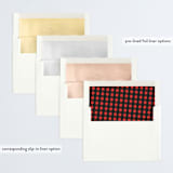 "Buffalo Holiday" - Retired Holiday Cards in Cherry by Danie Romrell - Envelope Liners