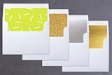 "Like You Mean It" - Retired Holiday Cards in Zest by The Carillos - Envelope Liners