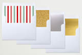 "Felted Garland" - Retired Holiday Cards in HollyJolly by Novel Paper - Envelope Liners