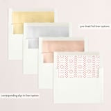 "Peaceful Pattern" - Retired Holiday Cards in Tangerine by Something Noir - Envelope Liners