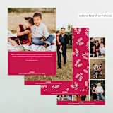 "Festive Merry" - Retired Holiday Cards in Snow by Little Print Design - Back of Card