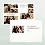 "Festive Merry" - Retired Holiday Cards in Snow by Little Print Design - Interior Options