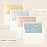 "Peace, Love & Joy" - Retired Holiday Cards in Snow by Palm Bridal - Envelope Liners
