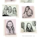 "Collage Fun" - Retired Holiday Cards in Bubblegum by Hooray Creative - Close-Up