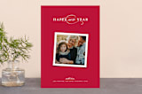 "Elegant Trio" - Retired Holiday Cards in Cranberry by Kerry Doyle - Front