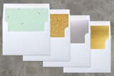 "Life Update" - Retired Holiday Cards in Mint by June Letters Studio - Envelope Liners