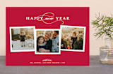 "Elegant Trio" - Retired Holiday Cards in Cranberry by Kerry Doyle - Front