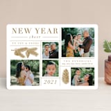 "Daily Collage" - Retired Holiday Cards in Golden by Amy Kross - Front