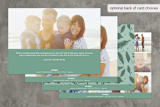 "Winter Foliage" - Retired Holiday Cards in Winter Foliage_Aqua by Michelle Rimpf - Back of Card
