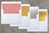 "Geometric Joy" - Retired Holiday Cards in Fruitpunch by Olivia Raufman - Envelope Liners