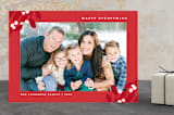"Wrapped In Mistletoe" - Retired Holiday Cards in Deep Berry by Kerry Doyle - Front