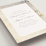 "Gilded Henna" - Sangeet Invitations in Lily by Mansi Verma - Detail