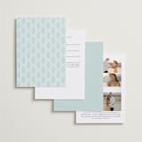 "Royal Wedding" - Sangeet Invitations in Mint by Teju Reval - Back of Card Options