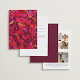 "Bright abstract" - Sangeet Invitations in Sangria by Jessica Corliss - Back of Card Options