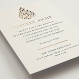 "Henna Stamp" - Sangeet Invitations in Champagne by Oma N. Ramkhelawan - Detail
