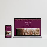 "Zardozi" - Sangeet Invitations in Amethyst by Mansi Verma - FREE Wedding Website