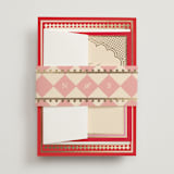 "Mandapam" - Sangeet Invitations in Carnation by Creo Study - Assembled with Belly Band