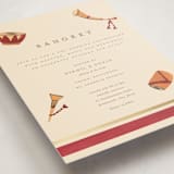 "Indian Elephant" - Sangeet Invitations in Honey by Teju Reval - Detail