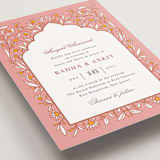 "Jaipur" - Sangeet Invitations in Ruby by Mansi Verma - Detail