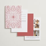 "AMAYA" - Sangeet Invitations in Blush by Kanika Mathur - Back of Card Options