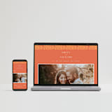 "Heritage Paisley" - Sangeet Invitations in Tangerine by Kanika Mathur - FREE Wedding Website