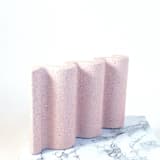 "Soft Pink Wavy Soap Dish" - Soap Dish in red by Cassandra Kellam